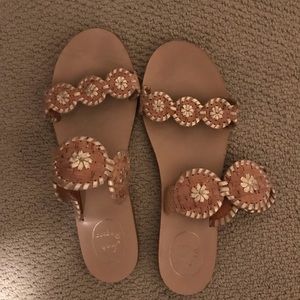 Jack Rogers Lauren Sandal in Gold